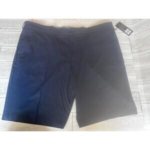 Men's Walter Hagen Big & Tall Perfect 11 Flat Front Golf Shorts Size 48 Navy-NWT